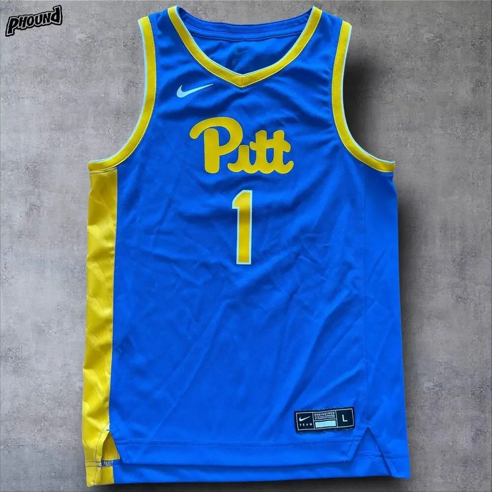 Pittsburgh Panthers Jersey Kids L NCAA Basketball 1 Nike